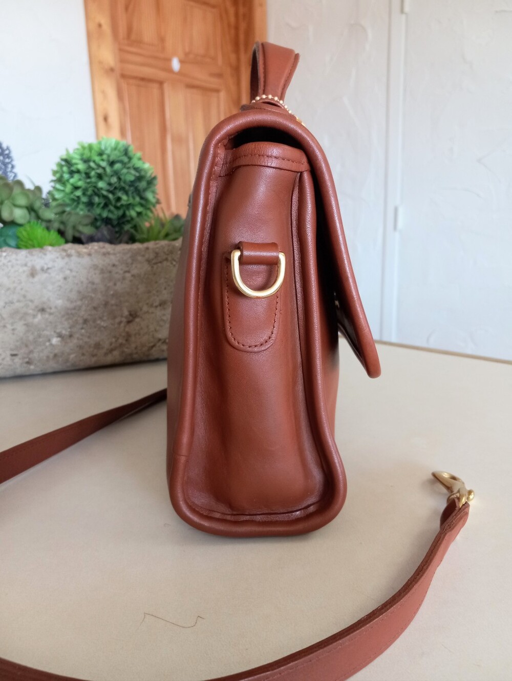 Coach Court Bag #9870, British Tan, 1996 - Picture 7 of 16